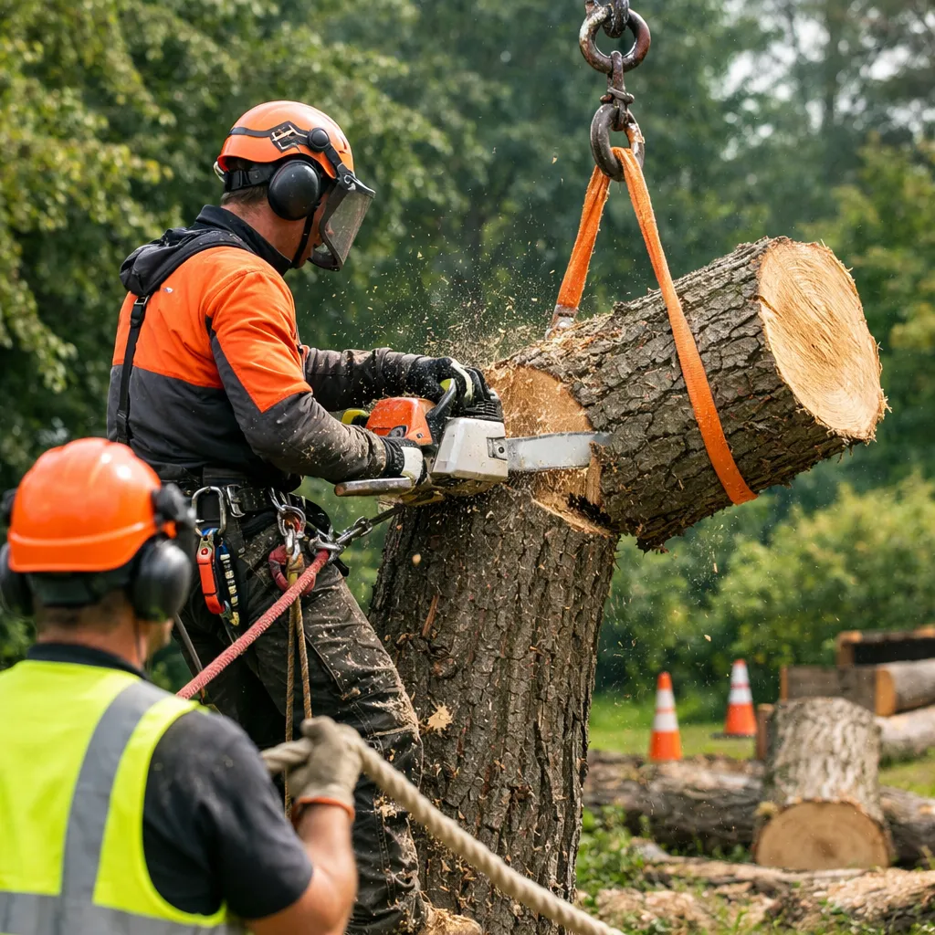 JV espaces verts - Abattage sécurisé d'arbres