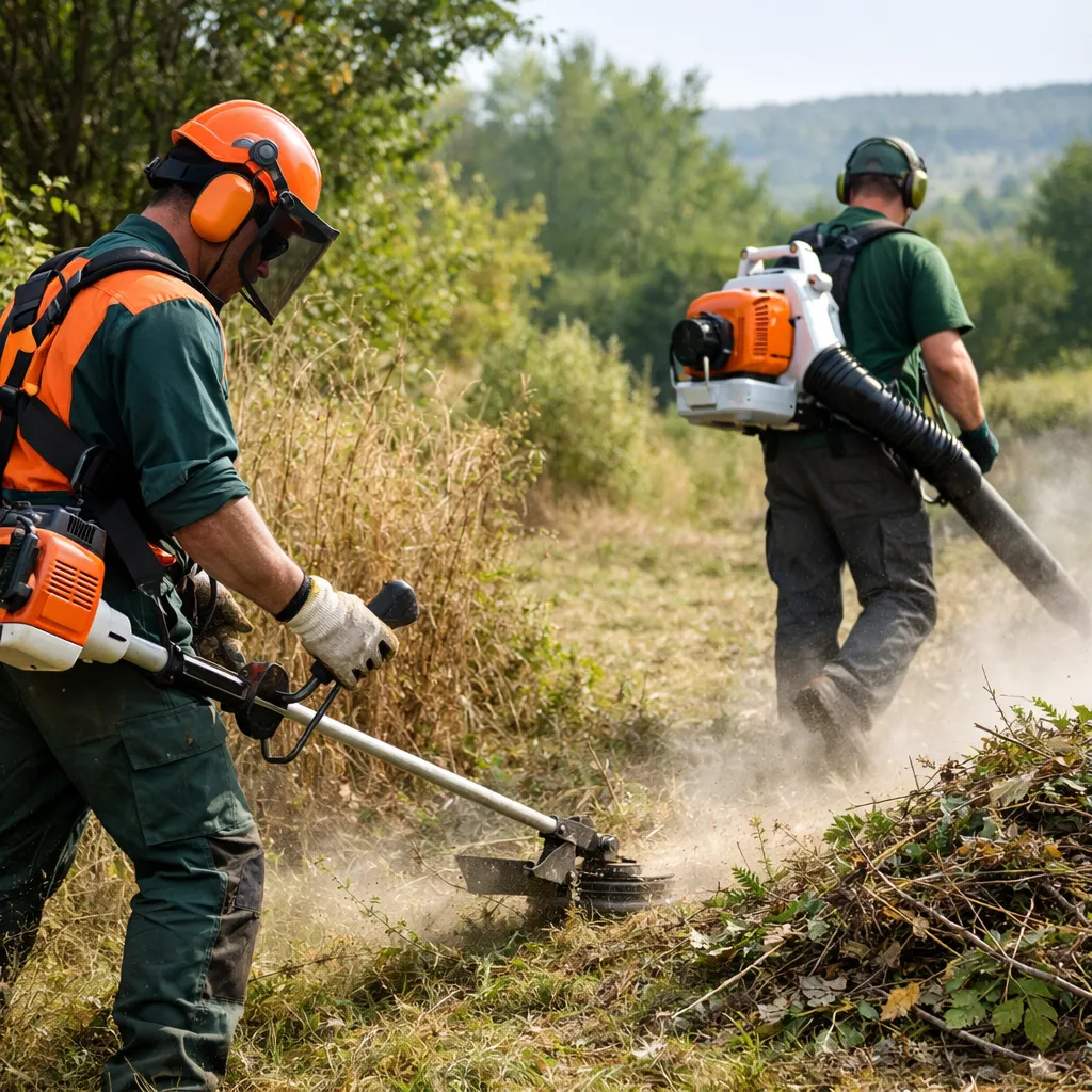 JV espaces verts - Débroussaillage et nettoyage de terrain